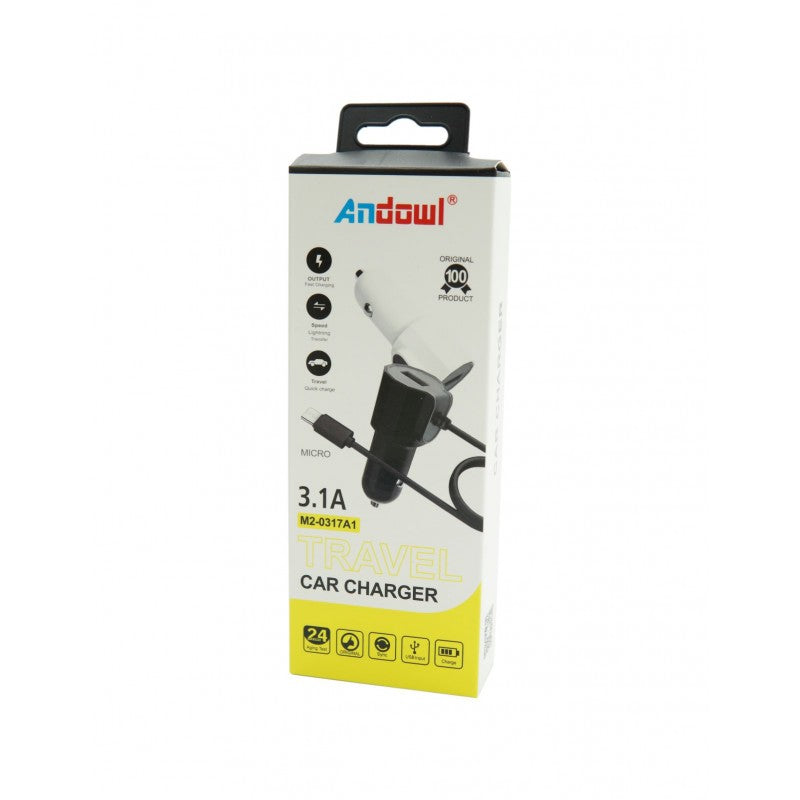 Micro-USB ΦΟΡΤΙΣΤΗΣ ΚΙΝΗΤΟΥ ΓΙΑ ΤΟ ΑΥΤΟΚΙΝΗΤΟ ANDOWL M2-0317A1 AUTO/MOTO > ΑΞΕΣΟΥΑΡ AUTO/MOTO > ΦΟΡΤΙΣΤΕΣ ΑΥΤΟΚΙΝΗΤΟΥ