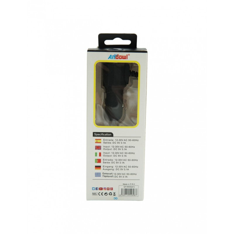 Micro-USB ΦΟΡΤΙΣΤΗΣ ΚΙΝΗΤΟΥ ΓΙΑ ΤΟ ΑΥΤΟΚΙΝΗΤΟ ANDOWL M2-0317A1
