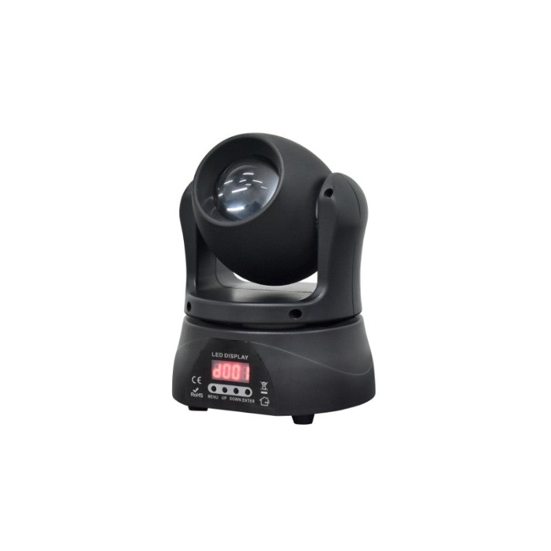 MINI ΡΟΜΠΟΤΙΚΗ ΚΕΦΑΛΗ BEAM 40W/RGBW KDB-03059 PRO LIGHT AND SOUND