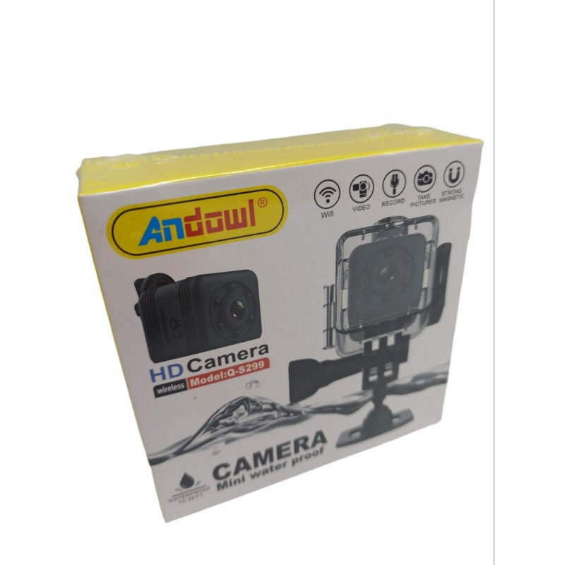 mini ΑΔΙΑΒΡΟΧΗ HD ΚΑΜΕΡΑ ANDOWL Q-S299 HOBBY > ΑΘΛΗΤΙΣΜΟΣ > ACTION CAMS