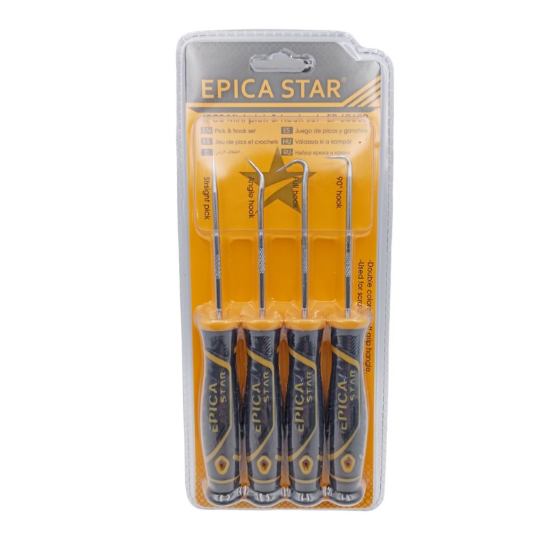 MINI PICK AND HOOK SET ΣΕΤ ΓΑΝΤΖΟΙ ΜΟΝΤΕΛΙΣΜΟΥ 4ΤΜΧ EPICA STAR EP-60602