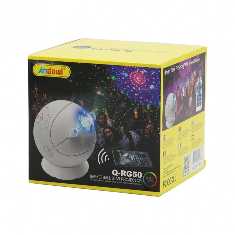ΦΩΤΟΡΥΘΜΙΚΟ mini ΠΡΟΤΖΕΚΤΟΡΑΣ RGB ANDOWL Q-RG50 ΚΕΝΤΡΙΚΟ > ΗΧΟΣ ΚΑΙ ΕΙΚΟΝΑ