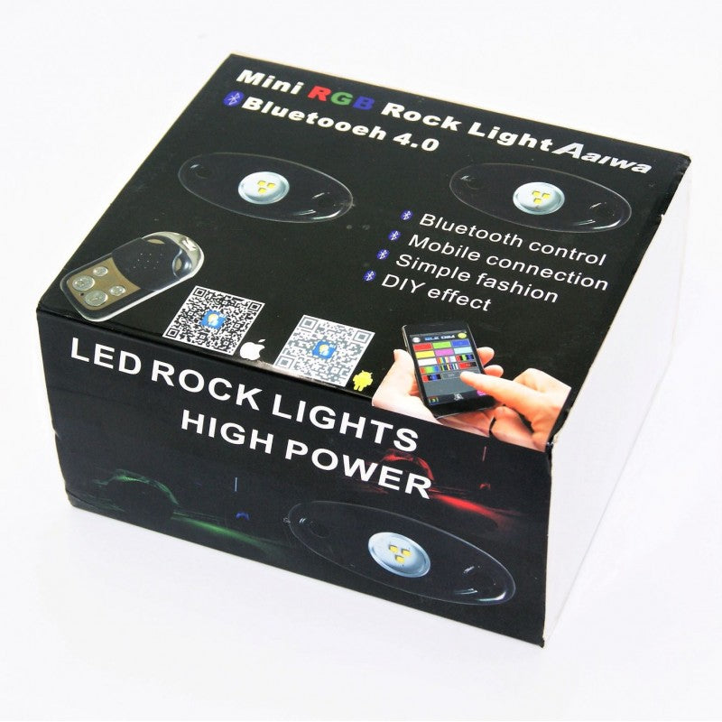 MINI RGB ROCK LIGHT BLUETOOTH 4 AIWA AU-AC-7083 AUTO/MOTO > ΑΞΕΣΟΥΑΡ AUTO/MOTO
