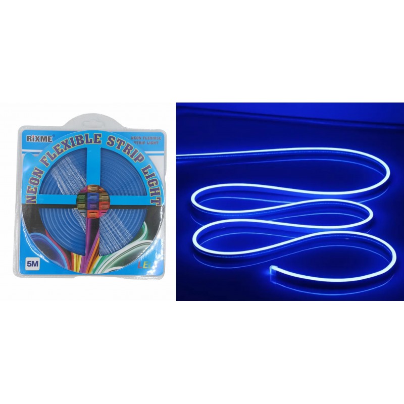 ΕΥΚΑΜΠΤΗ neon LED ΤΑΙΝΙΑ 12V/5m ΜΠΛΕ ΧΡΩΜΑ RZ-02193 ΚΕΝΤΡΙΚΟ > ΦΩΤΙΣΜΟΣ > ΤΑΙΝΙΕΣ LED
