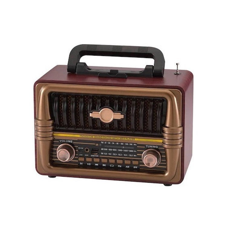 NNS RETRO ΦΟΡΗΤΟ ΡΑΔΙΟΦΩΝΟ ΕΠΑΝΑΦΟΡΤΙΖΟΜΕΝΟ ΜΕ BLUETOOTH & USB NS-8079BT ΚΕΝΤΡΙΚΟ > ΗΧΟΣ ΚΑΙ ΕΙΚΟΝΑ > ΗΧΟΣ > ΡΑΔΙΟΦΩΝΑ