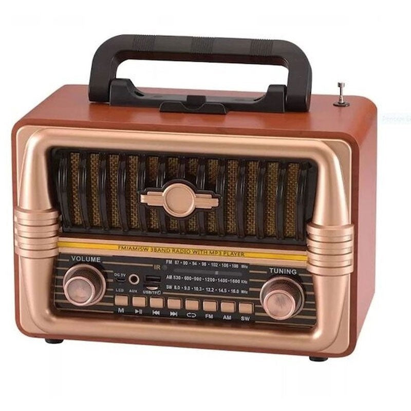 NNS RETRO ΦΟΡΗΤΟ ΡΑΔΙΟΦΩΝΟ ΕΠΑΝΑΦΟΡΤΙΖΟΜΕΝΟ ΜΕ BLUETOOTH & USB NS-8079BT ΚΕΝΤΡΙΚΟ > ΗΧΟΣ ΚΑΙ ΕΙΚΟΝΑ > ΗΧΟΣ > ΡΑΔΙΟΦΩΝΑ