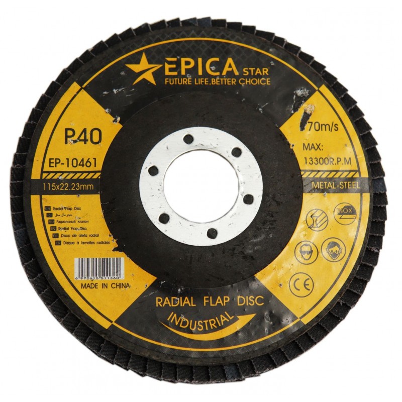 ΔΙΣΚΟΣ P40 115x22.23mm EPICA STAR EP-10461 ΕΡΓΑΛΕΙΑ > ΔΙΑΦΟΡΑ > ΤΡΟΧΟΙ & ΔΙΣΚΟΙ