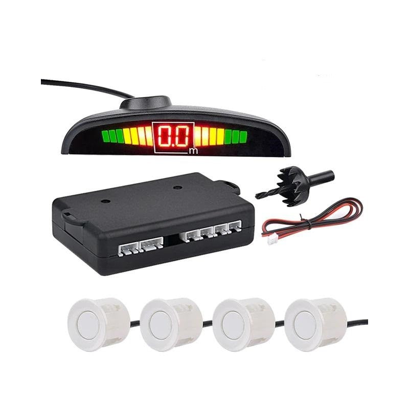 ΣΥΣΤΗΜΑ PARKTRONIC ΛΕΥΚΟ ΜΕ 4 ΑΙΣΘΗΤΗΡΕΣ ΚΑΙ ΟΘΟΝΗ QW1357 AUTO/MOTO > ΑΣΦΑΛΕΙΑ AUTO/MOTO