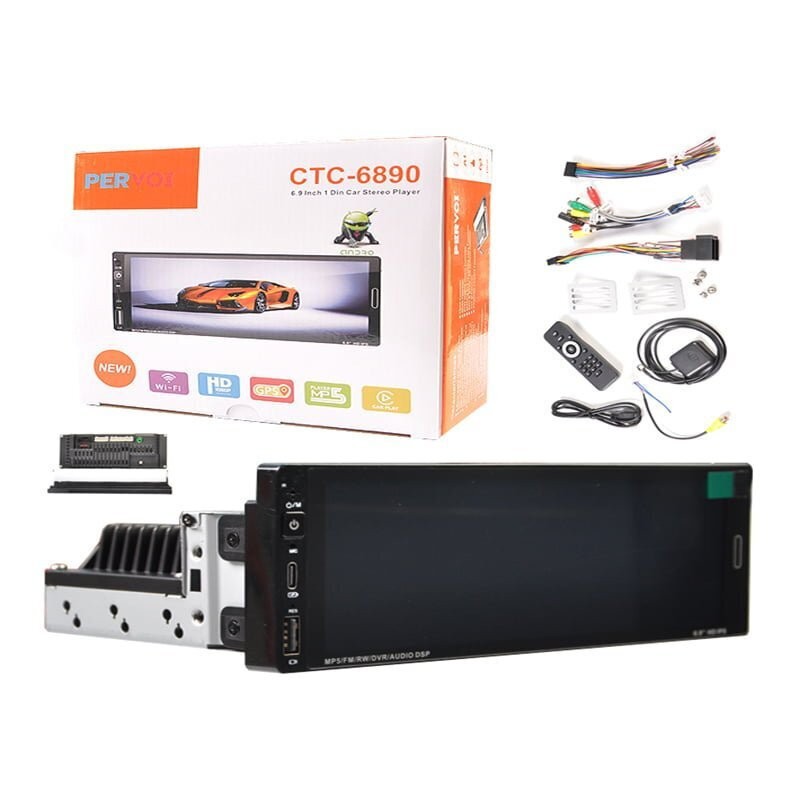 PERVOI ΟΘΟΝΗ ΑΥΤΟΚΙΝΗΤΟΥ 6.9'' 1DIN CTC-6890 AUTO/MOTO > ΗΧΟΣ & ΕΙΚΟΝΑ AUTO/MOTO > ΟΘΟΝΕΣ MEDIA & GPS