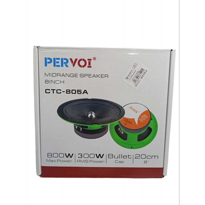 PERVOI ΗΧΕΙΟ ΑΥΤΟΚΙΝΗΤΟΥ MIDRANGE 8'' 800W 1ΤΜΧ CTC-805A AUTO/MOTO > ΗΧΟΣ & ΕΙΚΟΝΑ AUTO/MOTO > ΗΧΟΣΥΣΤΗΜΑΤΑ