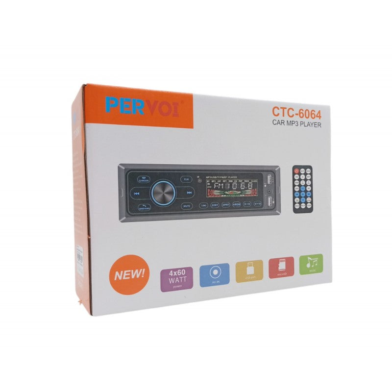 PERVOI ΗΧΟΣΥΣΤΗΜΑ ΑΥΤΟΚΙΝΗΤΟΥ UNIVERSAL 1DIN CTC-6064