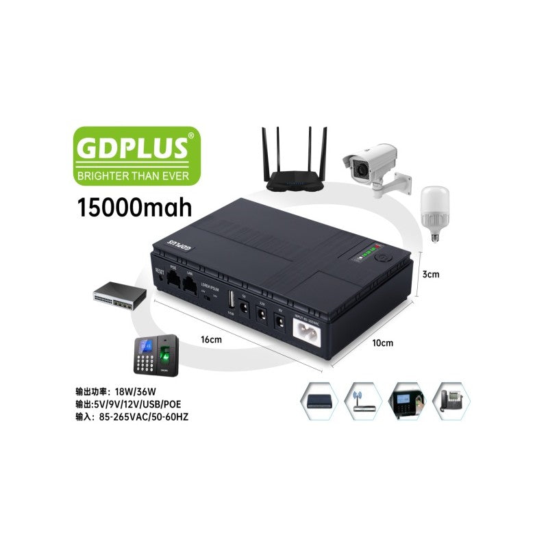 ΠΟΛΥΛΕΙΤΟΥΡΓΙΚΟ POWER BANK 18W/15.000mAh GD-03802 ΚΕΝΤΡΙΚΟ > ΤΗΛΕΦΩΝΑ ΚΑΙ ΑΞΕΣΟΥΑΡ > POWER BANKS