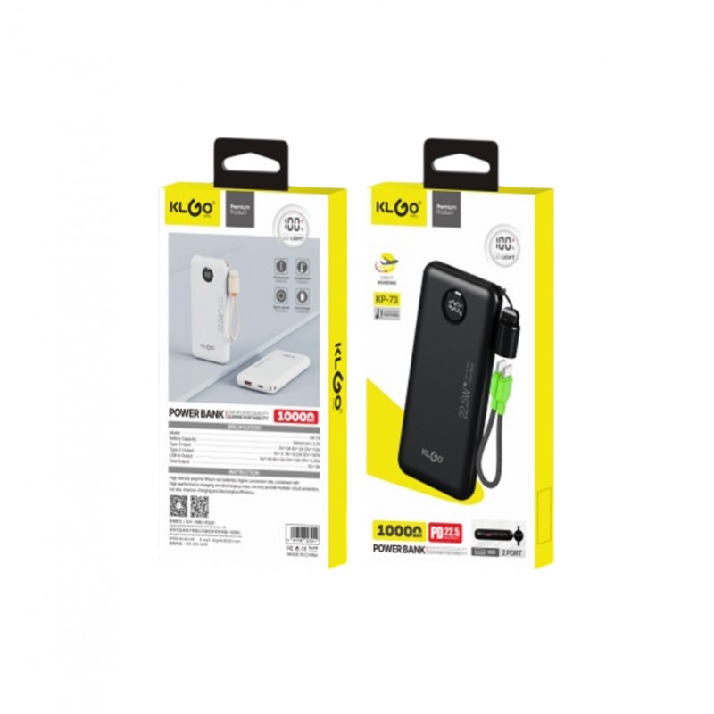 POWERBANK 10000MAh  KP-73 ΚΕΝΤΡΙΚΟ > ΤΗΛΕΦΩΝΑ ΚΑΙ ΑΞΕΣΟΥΑΡ > POWER BANKS