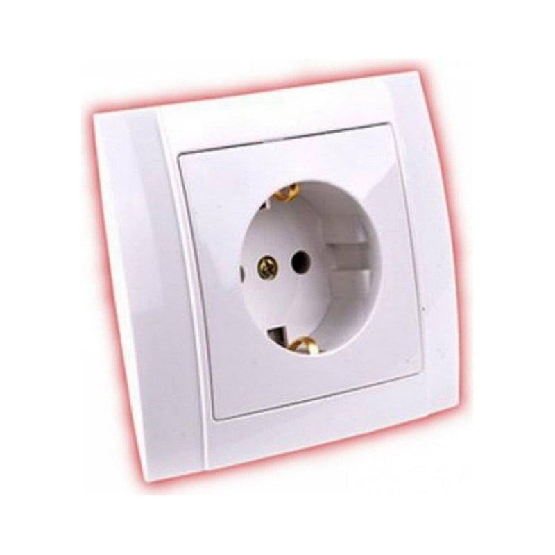 Πρίζα τοίχου εντοιχιζόμενη λευκό Songrui - Wall switch