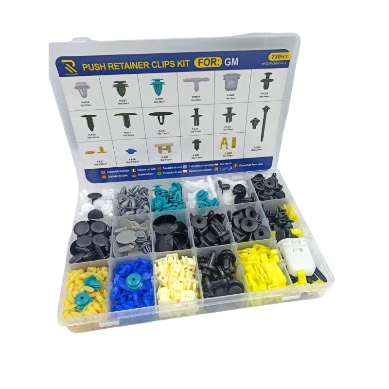 ΠΛΑΣΤΙΚΑ PUSH PIN CLIPS ΑΥΤΟΚΙΝΗΤΟΥ ΣΕΤ 730ΤΜΧ W10058-1 AUTO/MOTO > ΑΞΕΣΟΥΑΡ AUTO/MOTO