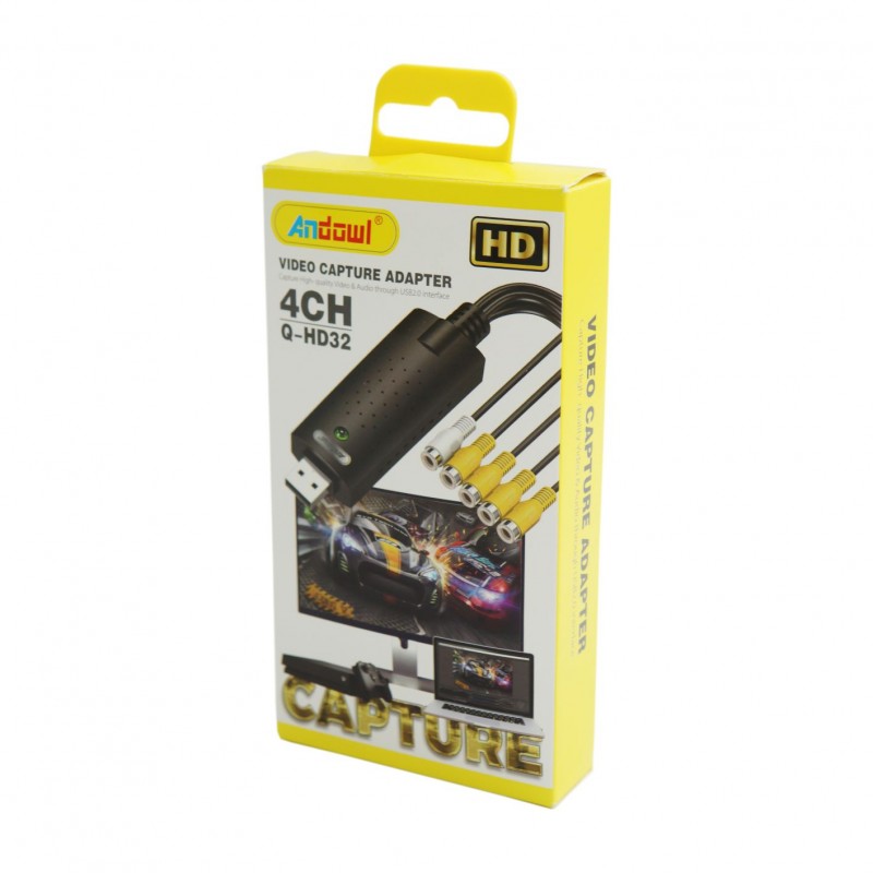 ΜΕΤΑΤΡΟΠΕΑΣ ΒΙΝΤΕΟ RCA ΣΕ USB 2.0 ANDOWL Q-HD32 ΚΕΝΤΡΙΚΟ > ΕΙΔΗ ΥΠΟΛΟΓΙΣΤΩΝ > ΑΞΕΣΟΥΑΡ ΥΠΟΛΟΓΙΣΤΩΝ