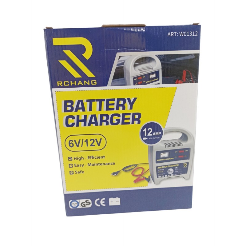 RCHANG ΦΟΡΤΙΣΤΗΣ ΜΠΑΤΑΡΙΑΣ ΑΥΤΟΚΙΝΗΤΟΥ 12AMP 6/12V W01312 AUTO/MOTO > ΕΡΓΑΛΕΙΑ AUTO/MOTO