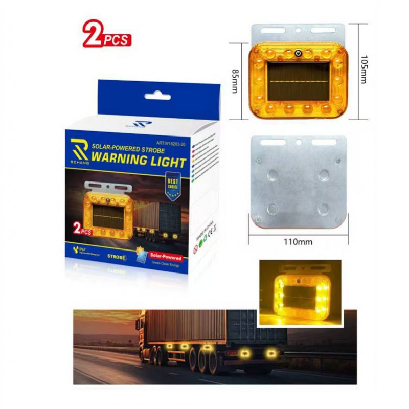RCHANG ΣΕΤ 2ΤΜΧ ΗΛΙΑΚΑ ΠΡΟΕΙΔΟΠΟΙΗΤΙΚΑ ΦΩΤΑ W16283-20 AUTO/MOTO > ΦΩΤΙΣΜΟΣ AUTO/MOTO > LED ΦΩΤΑ/ΠΡΟΒΟΛΕΙΣ