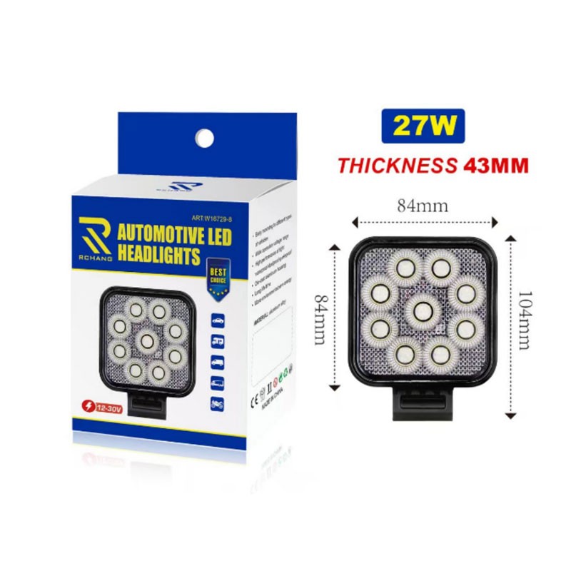 RCHANG LED ΠΡΟΒΟΛΕΑΣ ΕΡΓΑΣΙΑΣ 27W W16729-8 AUTO/MOTO > ΦΩΤΙΣΜΟΣ AUTO/MOTO > LED ΦΩΤΑ/ΠΡΟΒΟΛΕΙΣ