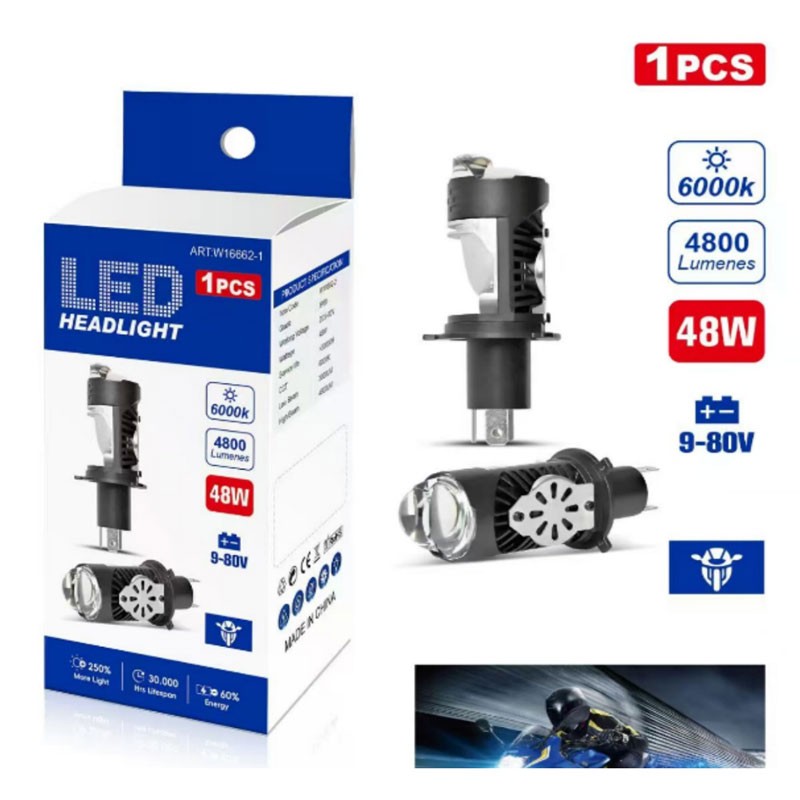 RCHANG LED ΦΩΣ ΜΟΤΟΣΥΚΛΕΤΑΣ 48W 6000K W16662-3