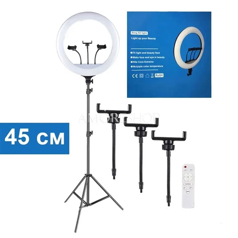 RING LIGHT 18'' ΜΕ ΤΗΛΕΧΕΙΡΙΣΤΗΡΙΟ LJJ-45 ΚΕΝΤΡΙΚΟ > ΤΗΛΕΦΩΝΑ ΚΑΙ ΑΞΕΣΟΥΑΡ > RING LIGHTS
