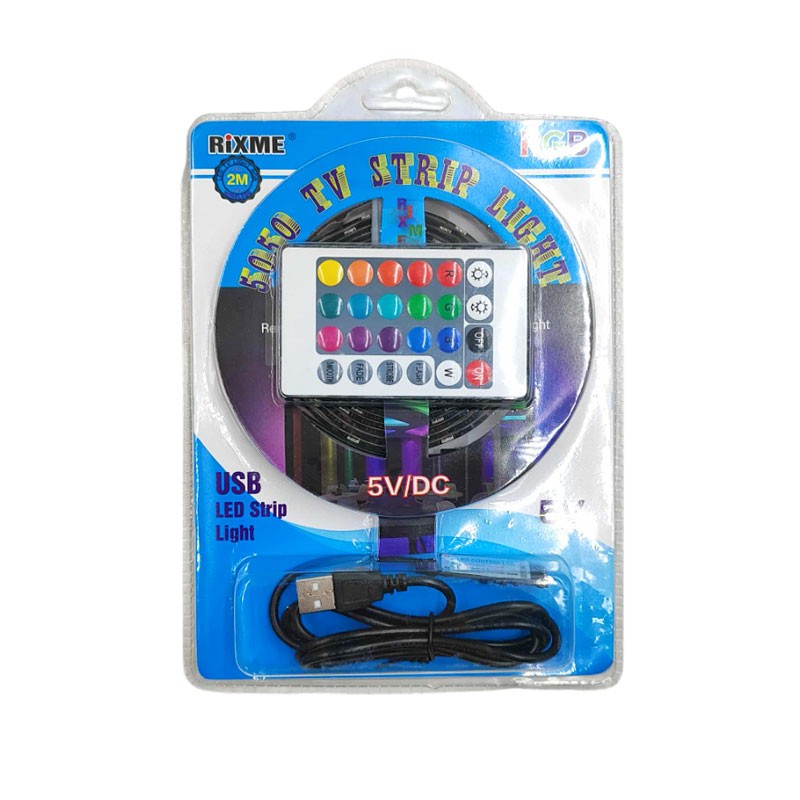 RIXME LED ΤΑΙΝΙΑ RGB 5V/DC ME USB 2m QR-11085 ΚΕΝΤΡΙΚΟ > ΦΩΤΙΣΜΟΣ > ΤΑΙΝΙΕΣ LED