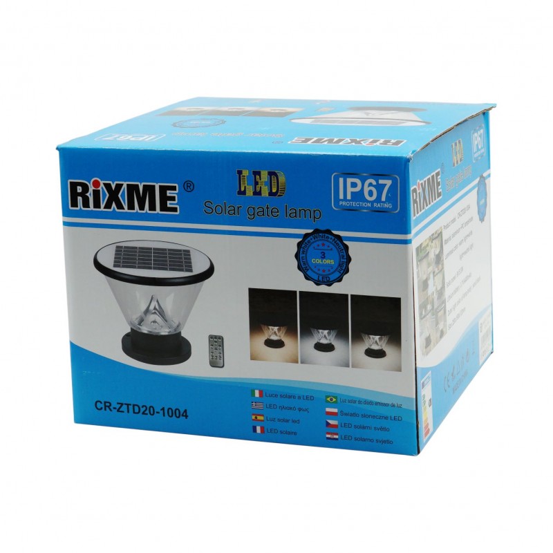 RIXME ΕΞΩΤΕΡΙΚΗ ΛΑΜΠΑ ΕΠΙΔΑΠΕΔΙΑ SOLAR CR-ZTD20-1004 ΚΕΝΤΡΙΚΟ > ΓΙΑ ΤΟ ΣΠΙΤΙ > ΓΙΑ ΤΟΝ ΚΗΠΟ