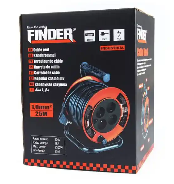 Μπαλαντέζα καρούλι 4 θέσεων - 25m - Finder - 197203