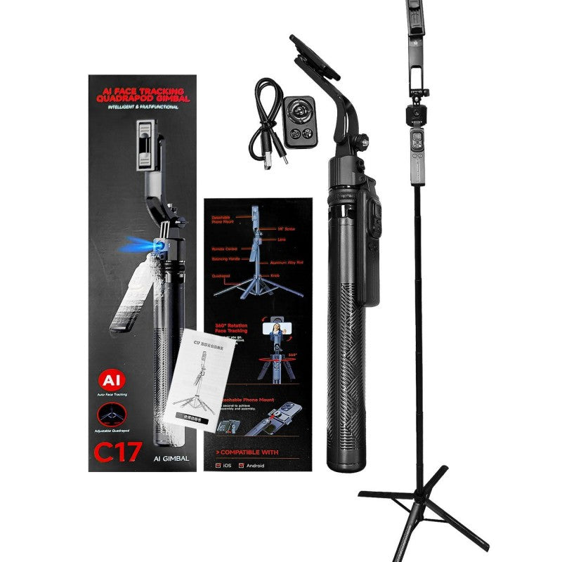 SELFIE STICK AI FACE TRACKING  C17 ΚΕΝΤΡΙΚΟ > ΤΗΛΕΦΩΝΑ ΚΑΙ ΑΞΕΣΟΥΑΡ > ΔΙΑΦΟΡΑ