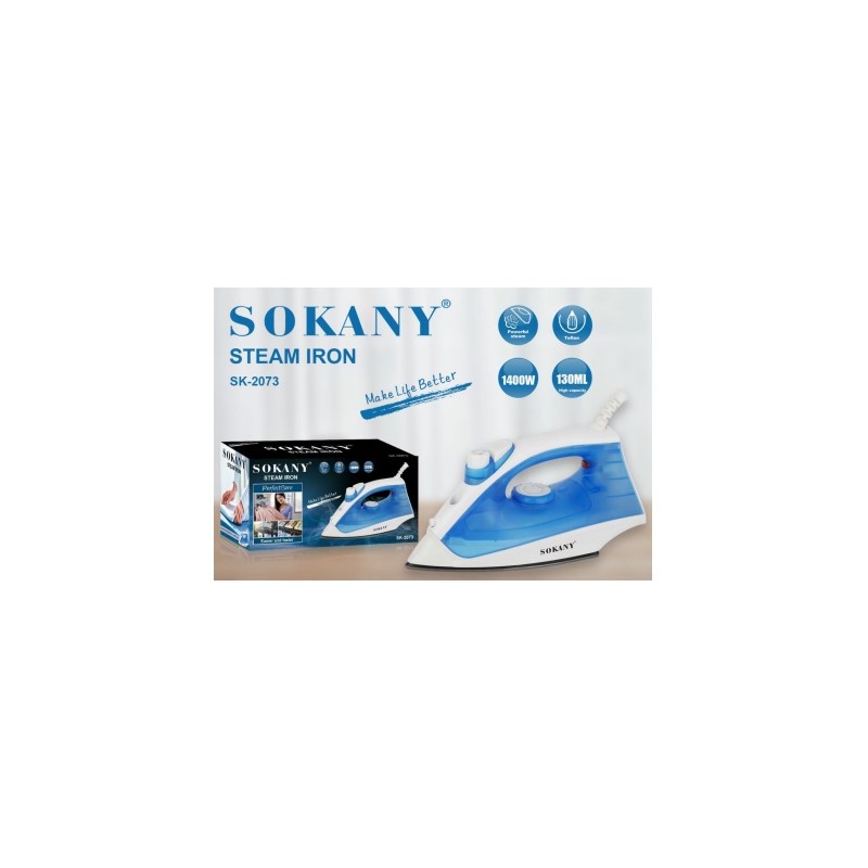 ΑΤΜΟΣΙΔΕΡΟ SOKANY 1400W SK-2073 ΚΕΝΤΡΙΚΟ > ΓΙΑ ΤΟ ΣΠΙΤΙ