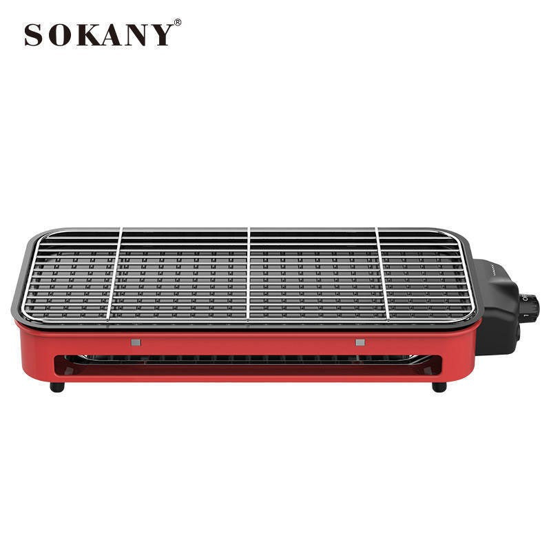 SOKANY ΕΠΙΤΡΑΠΕΖΙΑ ΗΛΕΚΤΡΙΚΗ ΨΗΣΤΑΡΙΑ ΣΧΑΡΑΣ 1500W ΜΕ ΡΥΘΜΙΖΟΜΕΝΟ ΘΕΡΜΟΣΤΑΤΗ 45x23cm SK-6112