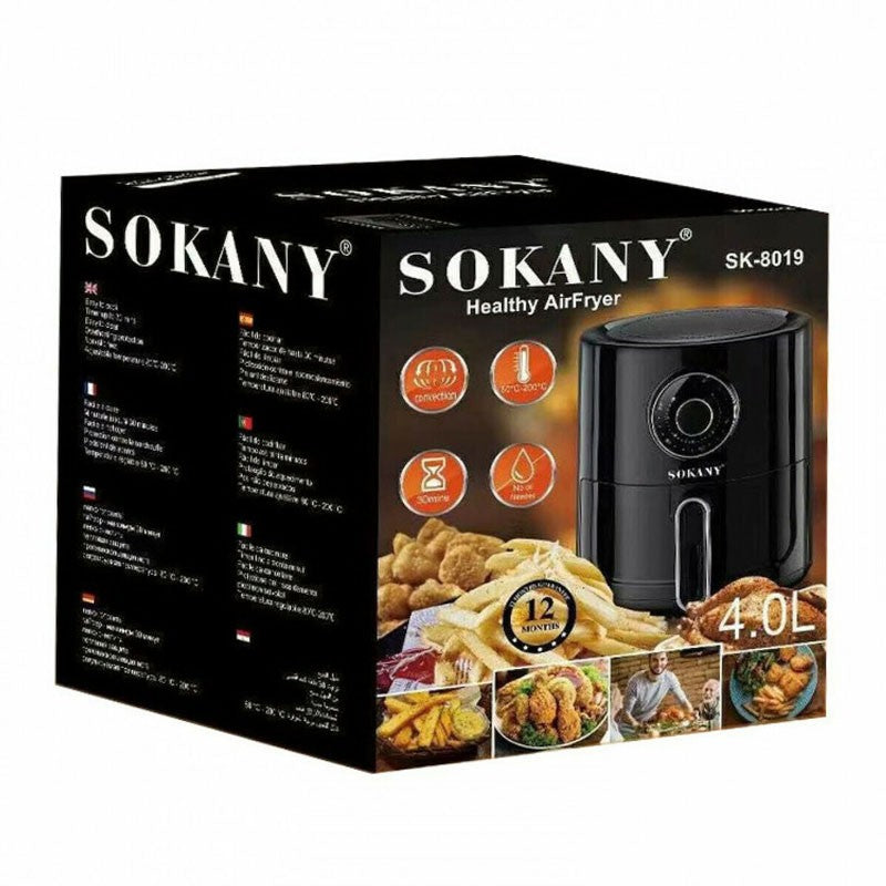 SOKANY ΦΡΙΤΕΖΑ ΑΕΡΟΣ AIRFRYER ΜΕ ΑΠΟΣΠΩΜΕΝΟ ΚΑΔΟ 4lt SK-8019 ΚΕΝΤΡΙΚΟ > ΓΙΑ ΤΟ ΣΠΙΤΙ > ΓΙΑ ΤΗΝ ΚΟΥΖΙΝΑ
