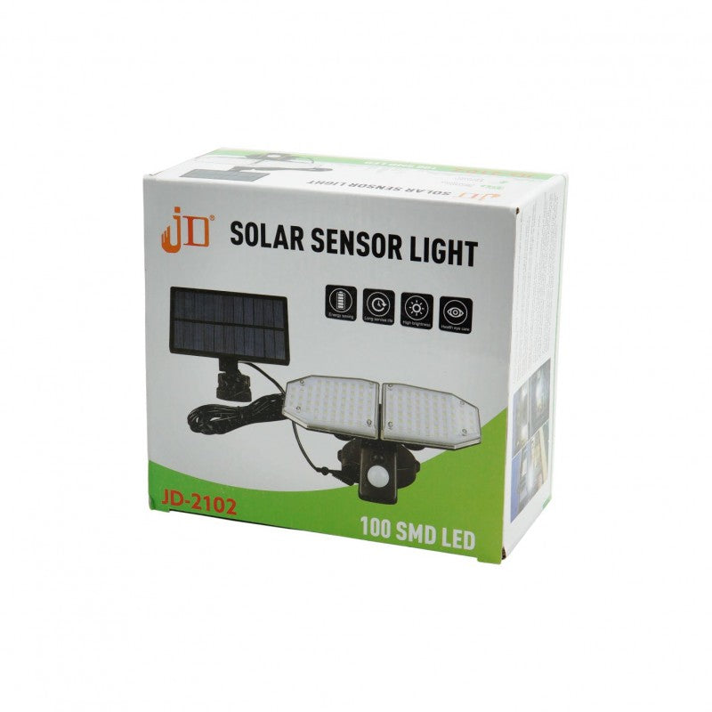 SOLAR SENSOR LIGHT 100LED JD-2102