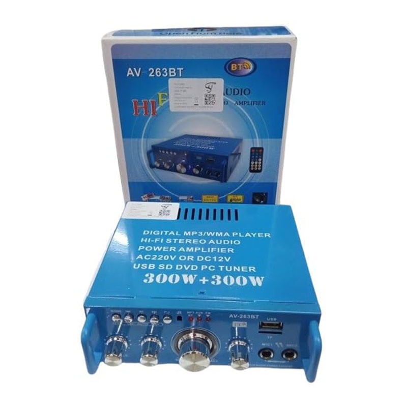 STEREO AMPLIFIER ΗΧΟΥ 2x300W HIFI AV-263BT