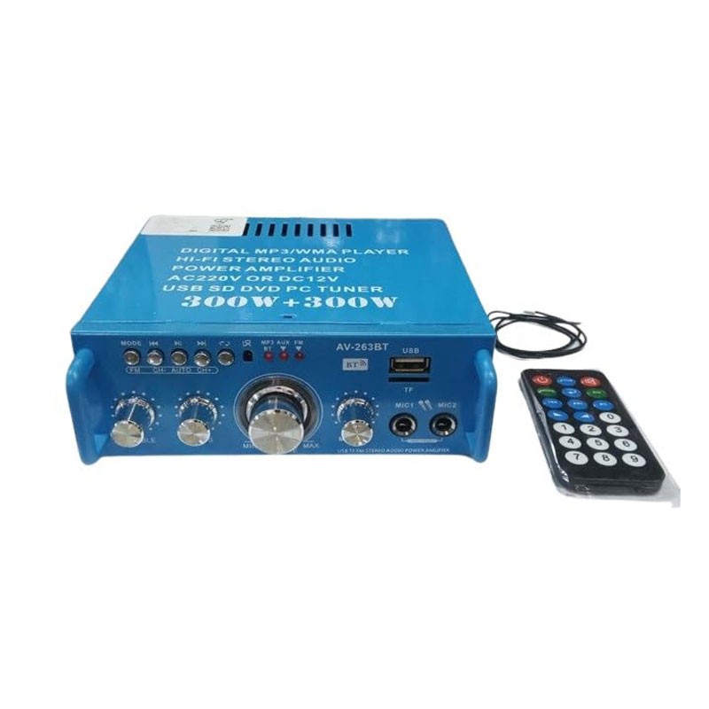 STEREO AMPLIFIER ΗΧΟΥ 2x300W HIFI AV-263BT ΚΕΝΤΡΙΚΟ > ΗΧΟΣ ΚΑΙ ΕΙΚΟΝΑ > ΗΧΟΣ
