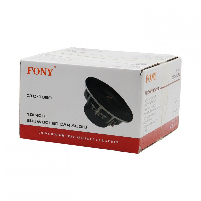 SUBWOOFER 10'' FONY 1500W CTC-1060 AUTO/MOTO > ΗΧΟΣ & ΕΙΚΟΝΑ AUTO/MOTO