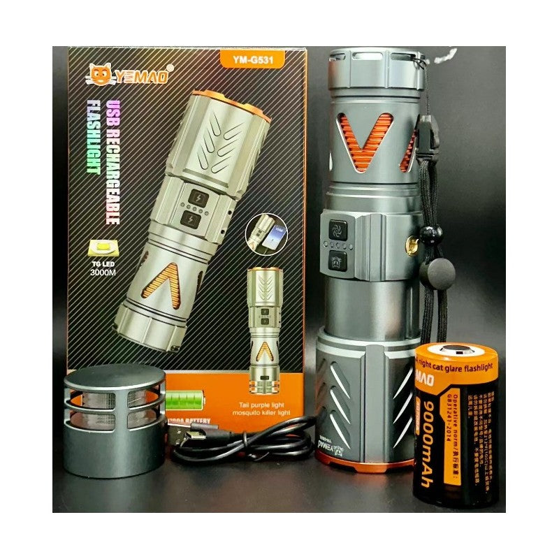 ΕΠΑΝΑΦΟΡΤΙΖΟΜΕΝΟΣ ΦΑΚΟΣ ΧΕΙΡΟΣ SUPER BRIGHT YM-G531 HOBBY > ΚΑΜΠΙΝΓΚ > ΛΑΜΠΕΣ ΚΑΙ ΦΑΚΟΙ