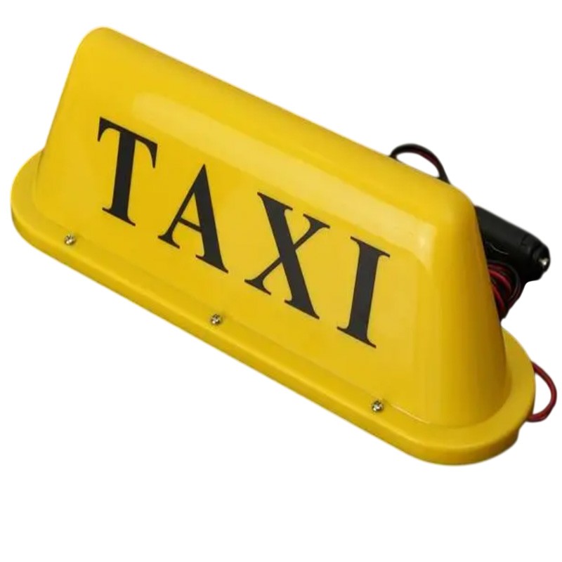 ΤΑΜΠΕΛΑ ΤΑΧΙ ΜΑΓΝΗΤΙΚΗ ΚΙΤΡΙΝΟ ΦΩΣ  TAXI-1330