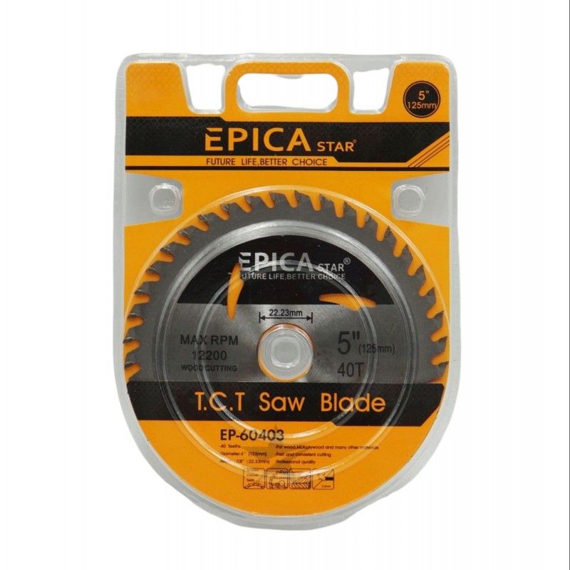 T.C.T SAW BLADE 125mm EPICA STAR EP-60403 ΕΡΓΑΛΕΙΑ > ΔΙΑΦΟΡΑ > ΤΡΟΧΟΙ & ΔΙΣΚΟΙ