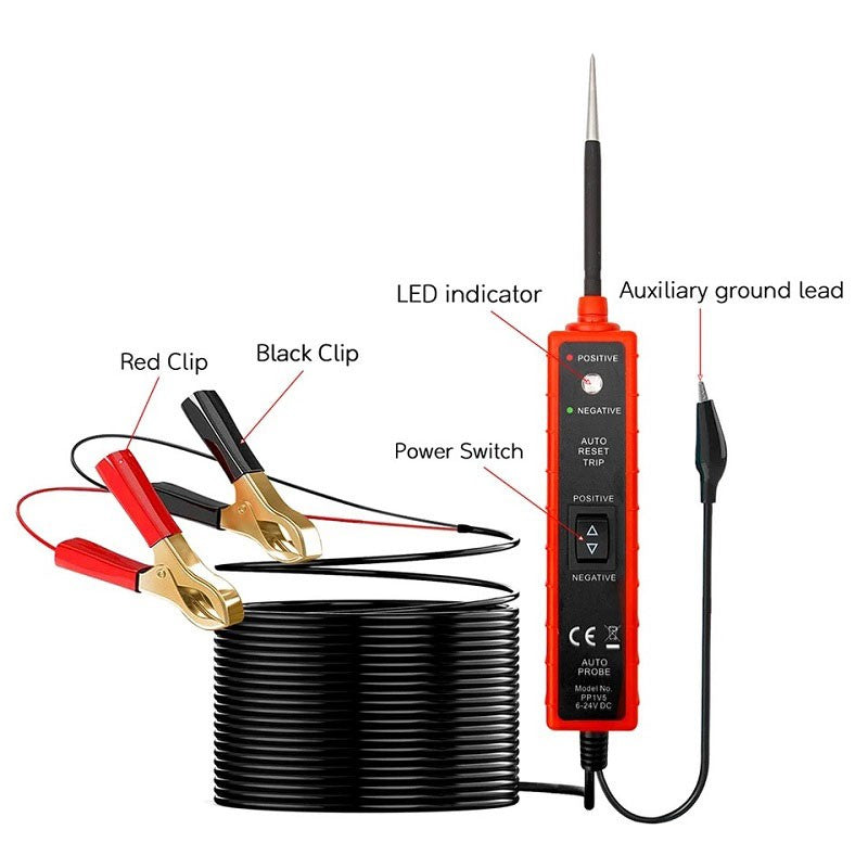 TESTER ΕΛΕΓΚΤΗΣ ΚΥΚΛΩΜΑΤΩΝ ΑΥΤΟΚΙΝΗΤΟΥ 6-24V RLG-927