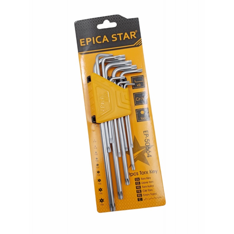 ΚΛΕΙΔΙΑ TORX ΣΕΤ 9ΤΜΧ EPICA STAR EP-50664 ΕΡΓΑΛΕΙΑ > ΧΕΙΡΟΣ > ΚΛΕΙΔΙΑ