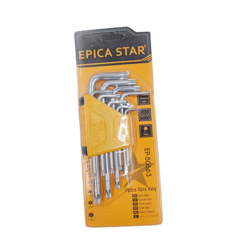 ΚΛΕΙΔΙΑ TORX ΣΕ ΣΧΗΜΑ L ΣΕΤ 9ΤΜΧ EPICA STAR EP-50663 ΕΡΓΑΛΕΙΑ > ΧΕΙΡΟΣ > ΚΛΕΙΔΙΑ