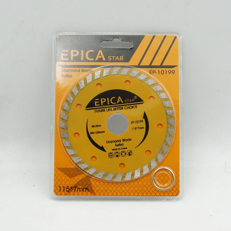 ΔΙΑΜΑΝΤΟΔΙΣΚΟΣ TURBO 115*7mm EPICA STAR EP-10199 ΕΡΓΑΛΕΙΑ > ΔΙΑΦΟΡΑ > ΤΡΟΧΟΙ & ΔΙΣΚΟΙ