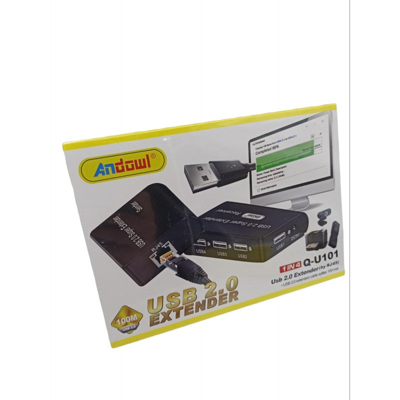 USB 2.0 EXTENDER 4 ΘΕΣΕΩΝ ANDOWL Q-U101 ΚΕΝΤΡΙΚΟ > ΕΙΔΗ ΥΠΟΛΟΓΙΣΤΩΝ > ΑΞΕΣΟΥΑΡ ΥΠΟΛΟΓΙΣΤΩΝ