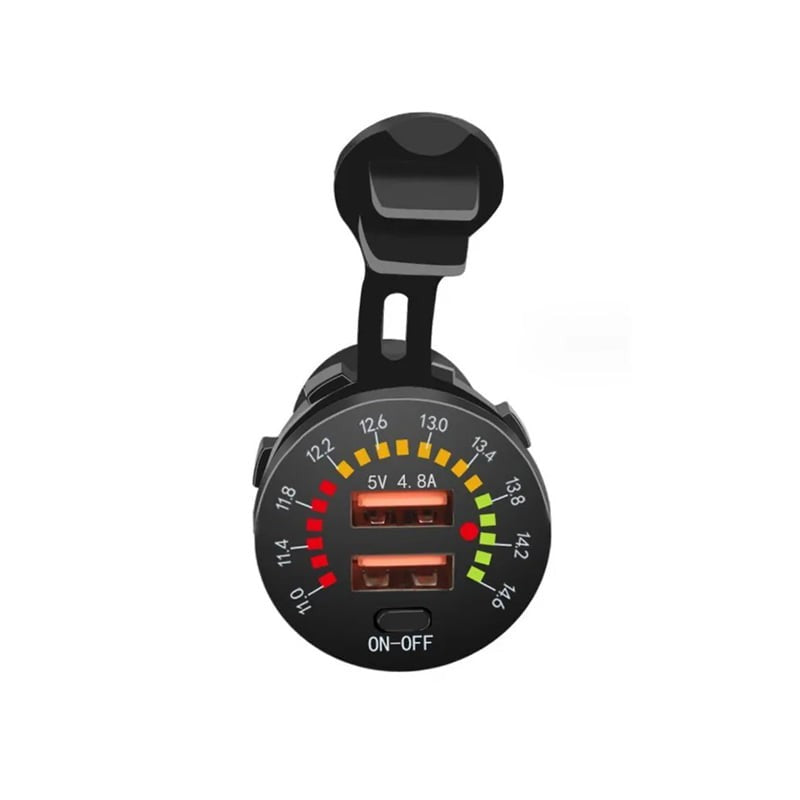 ΦΟΡΤΙΣΤΗΣ ΑΥΤΟΚΙΝΗΤΟΥ USB ΒΟΛΤΟΜΕΤΡΟ 5V 4.8A CC0139 AUTO/MOTO > ΑΞΕΣΟΥΑΡ AUTO/MOTO > ΦΟΡΤΙΣΤΕΣ ΑΥΤΟΚΙΝΗΤΟΥ