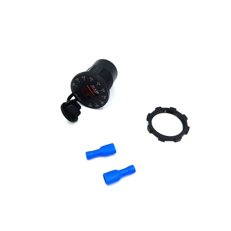 ΦΟΡΤΙΣΤΗΣ ΑΥΤΟΚΙΝΗΤΟΥ USB ΒΟΛΤΟΜΕΤΡΟ 5V 4.8A CC0139