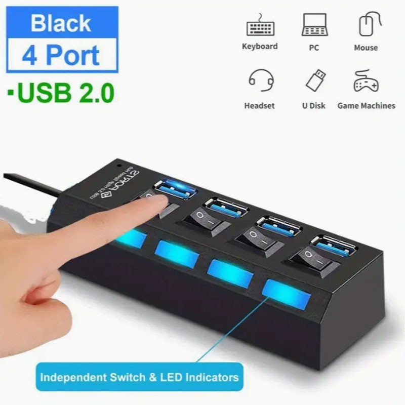 USB HUB 4 ΘΥΡΕΣ ΜΕ ΚΟΥΜΠΙΑ ON/OFF CY-03015 ΚΕΝΤΡΙΚΟ > ΕΙΔΗ ΥΠΟΛΟΓΙΣΤΩΝ > ΠΕΡΙΦΕΡΕΙΑΚΑ