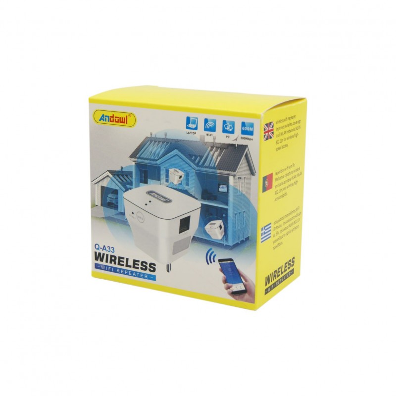 ΕΝΙΣΧΥΤΗΣ ΣΗΜΑΤΟΣ WIFI REPEATER ANDOWL Q-A33 ΚΕΝΤΡΙΚΟ > ΕΙΔΗ ΥΠΟΛΟΓΙΣΤΩΝ > WIFI / INTERNET