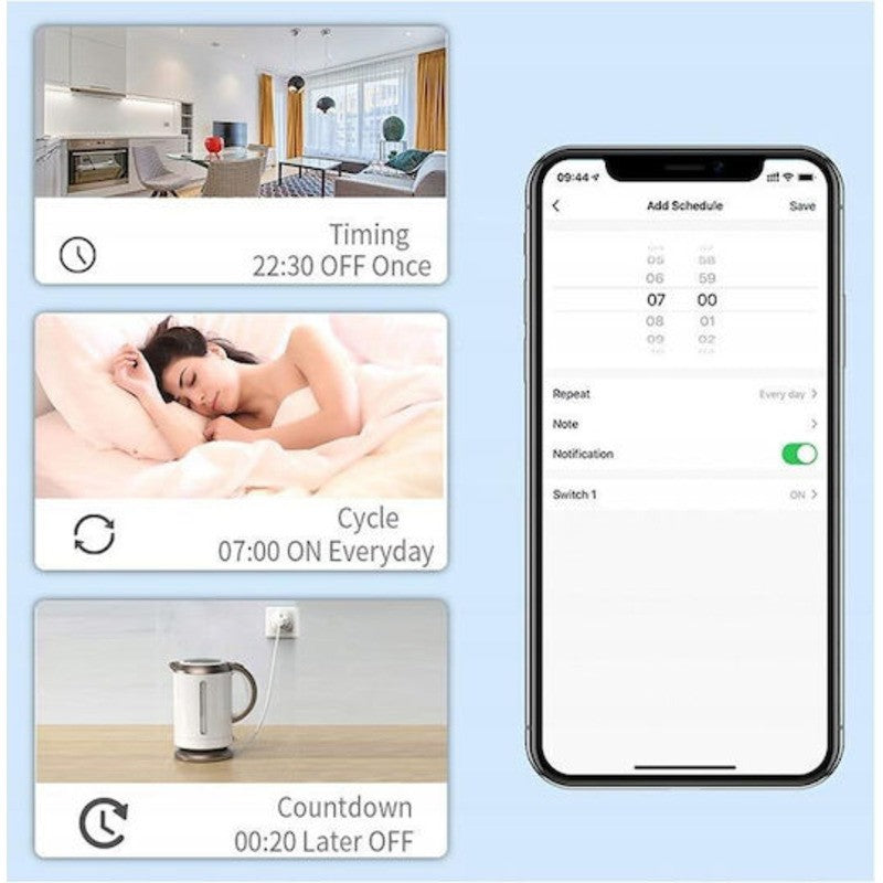 ΕΞΥΠΝΗ ΠΡΙΖΑ WIFI (SMART PLUG) ASB-07014 ΚΕΝΤΡΙΚΟ > ΤΗΛΕΦΩΝΑ ΚΑΙ ΑΞΕΣΟΥΑΡ > ΔΙΑΦΟΡΑ