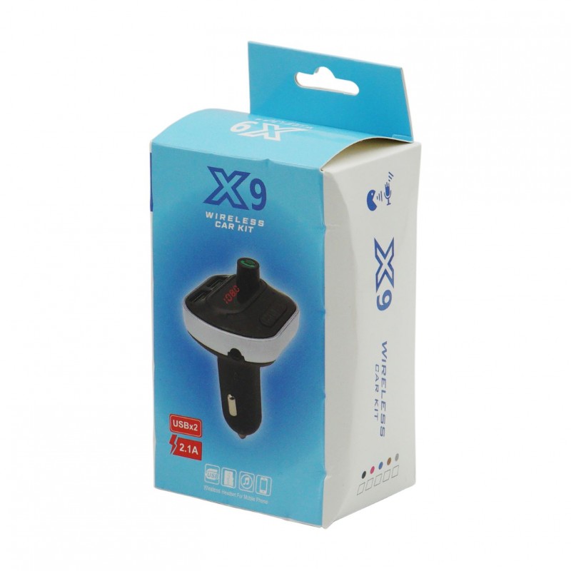 WIRELESS CAR KIT BLUETOOTH 2.1A AU-X9 AUTO/MOTO > ΑΞΕΣΟΥΑΡ AUTO/MOTO